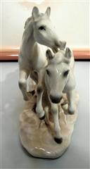 PAIR ECHT ALTMAN PROCELAIN GALLOPING HORSES - ONE PAIR 8